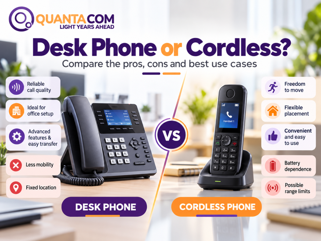 Pros and Cons of Desk vs Cordless Phones